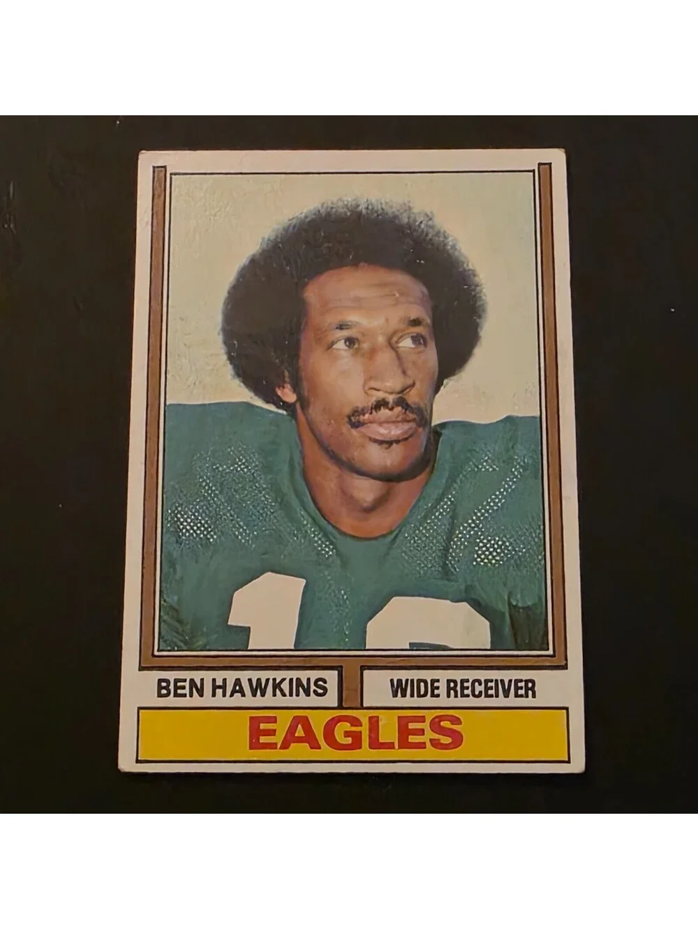 1974 Topps - Ben Hawkins #21 Vintage Philadelphia Eagles Football Card